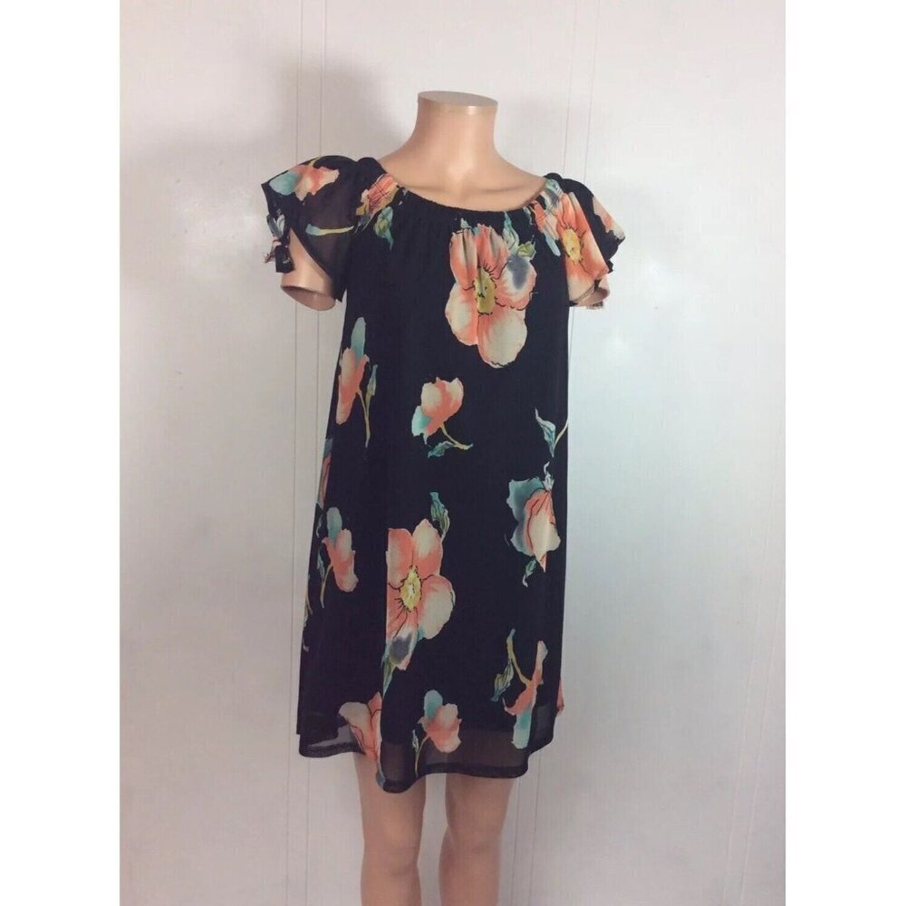 MEGAN USA Floral Dress Womens Small